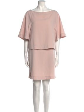 See By Chloe Soft Blush Layered Braided Mini Dress